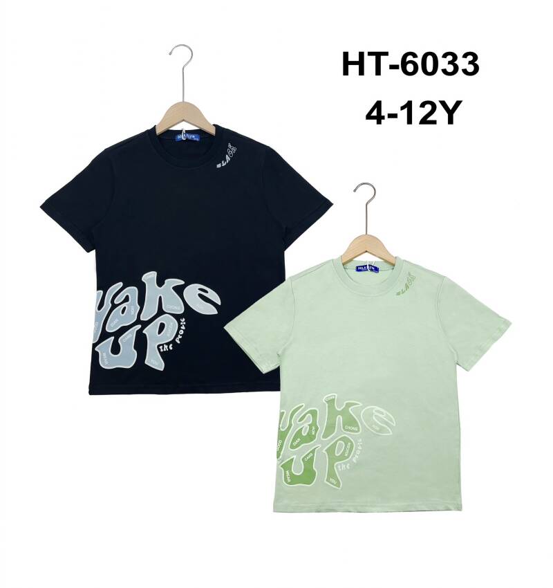 Bluzki chłopięce. Roz 4-12. 1 Kolor Paczka 5 szt. 1